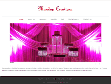 Tablet Screenshot of mandapcreations.com